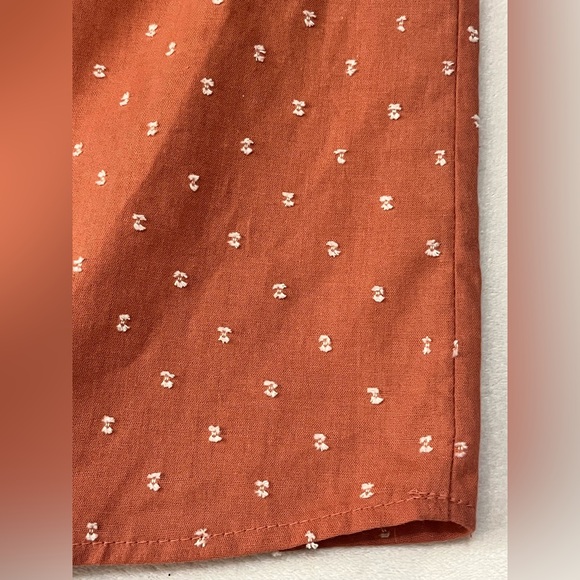 Mine for Anthropologie Women’s Terracotta Sleeveless Blouse Shirt Top Medium - Picture 15 of 16